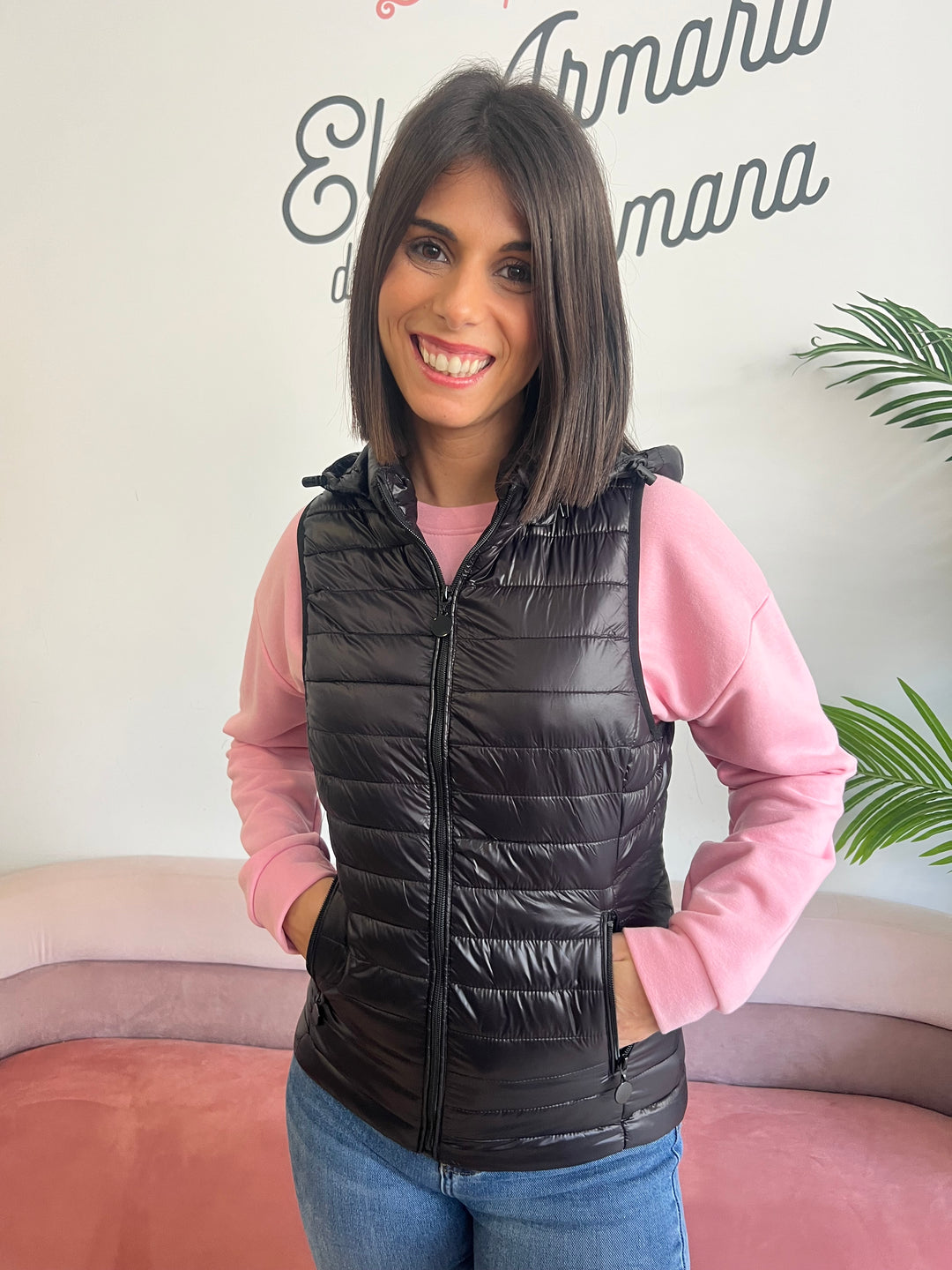 Chaleco Mónica negro