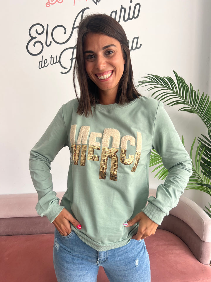 Sudadera Merci aguamarina