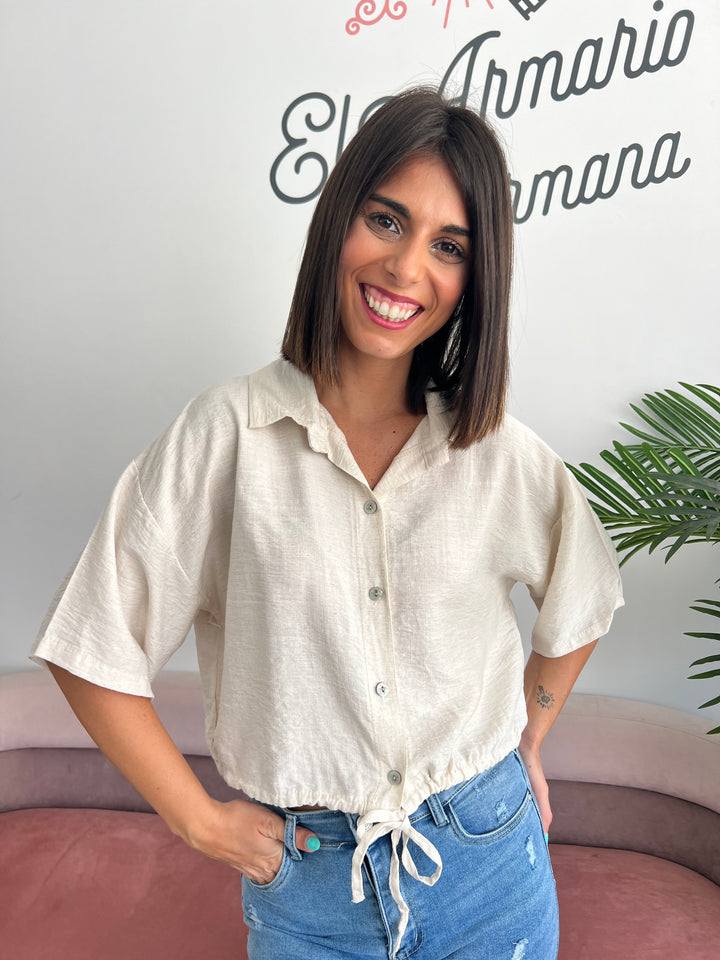 Camisa Dania beige