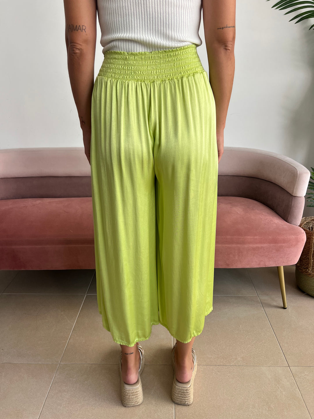 Pantalón Aroa verde lima