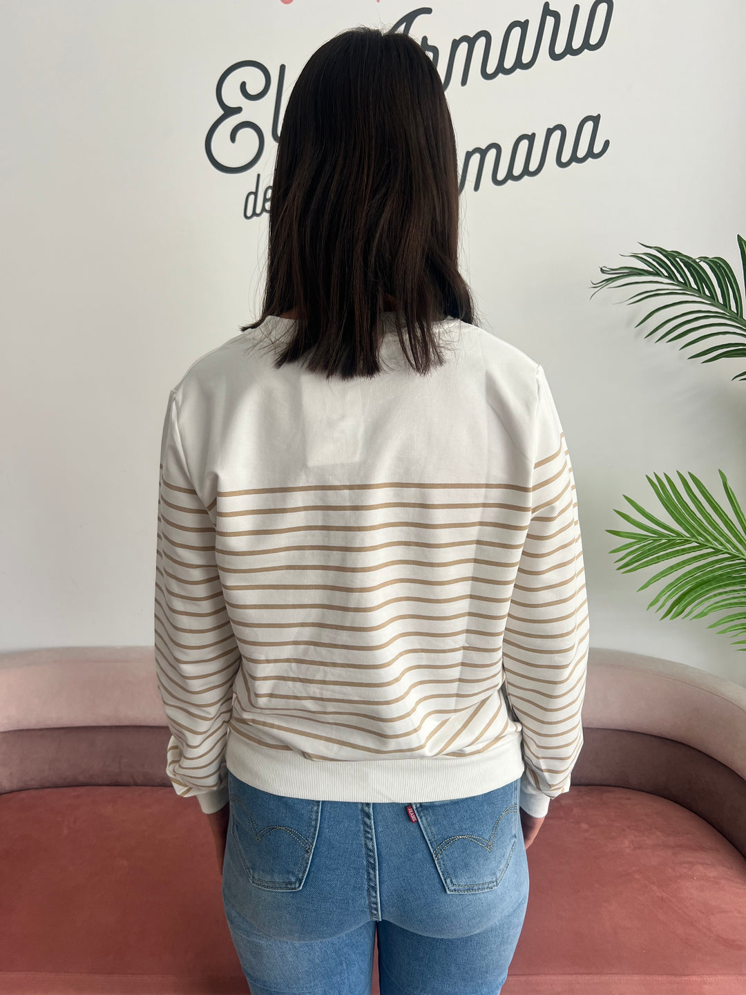 Sudadera Pretty beige