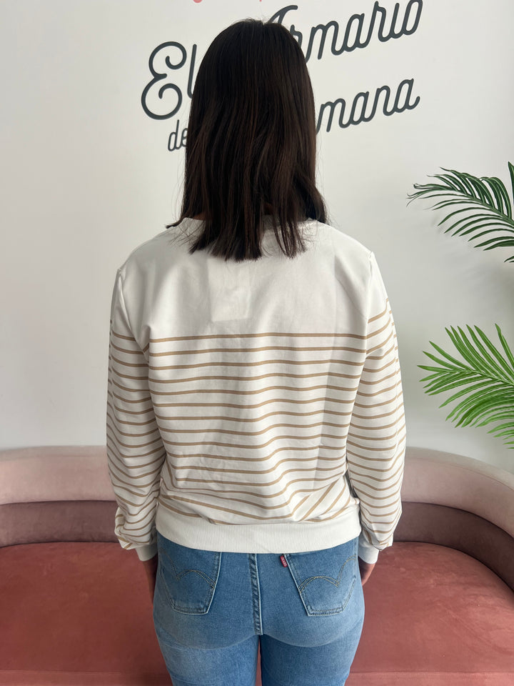 Sudadera Pretty beige