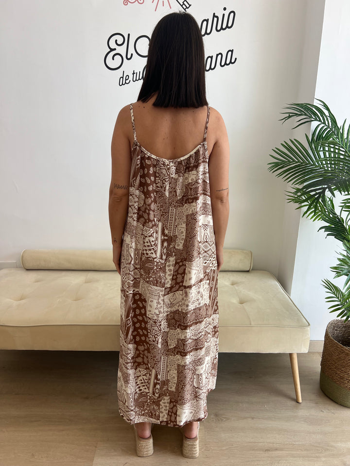 Vestido Bela marrón