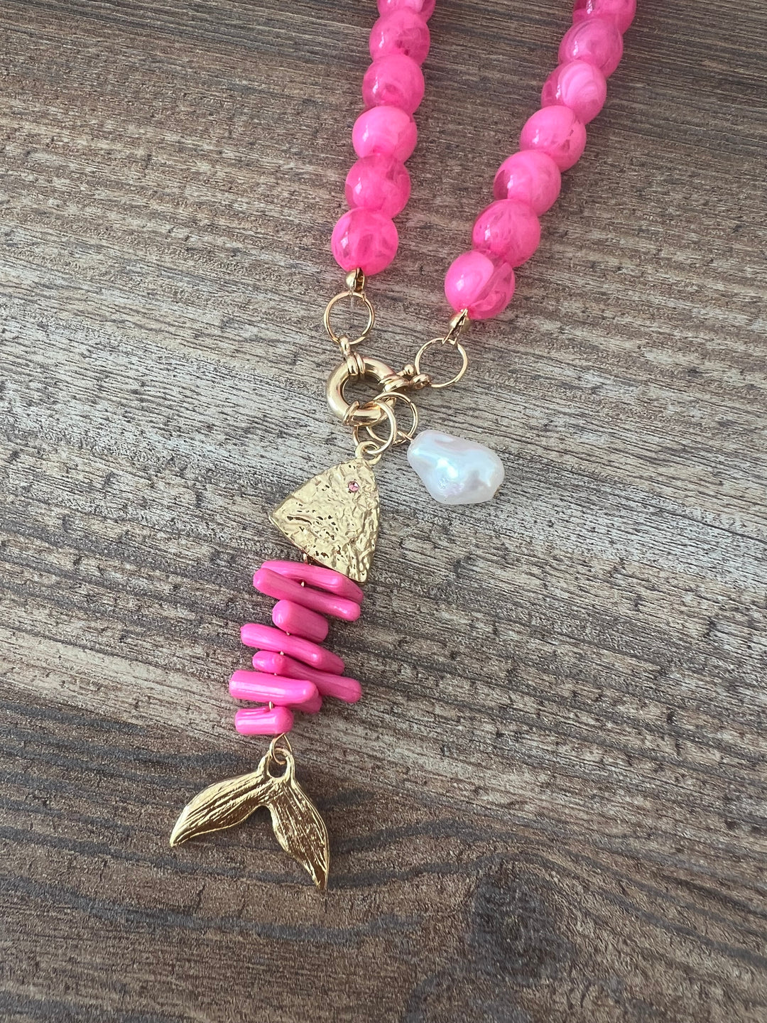 Collar Bone fucsia (no acero)