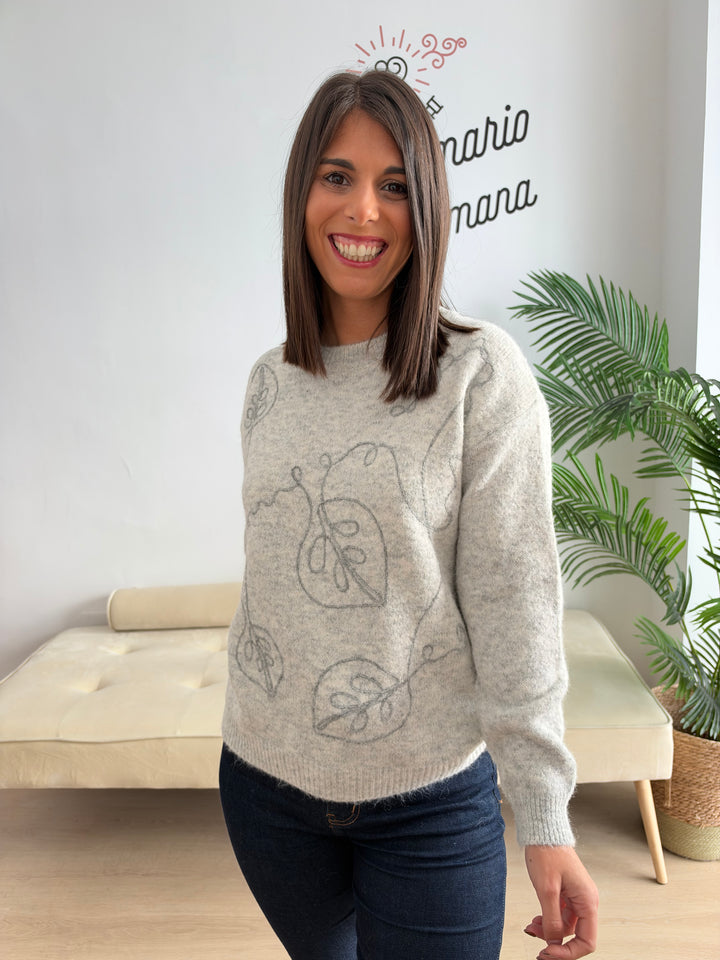 Jersey Isabel gris claro
