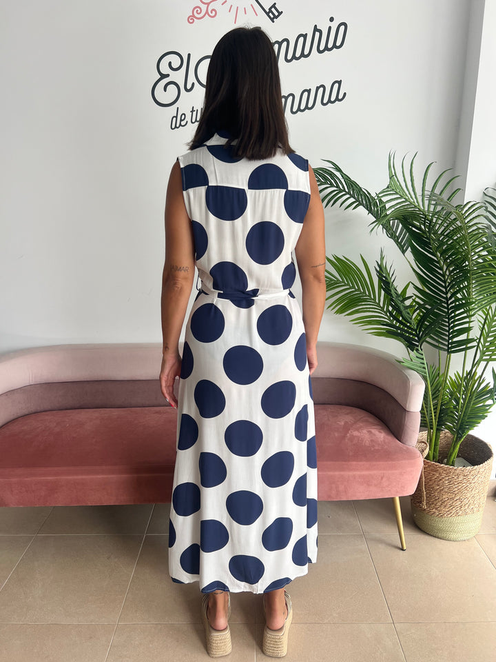 Vestido Sevilla azul marino
