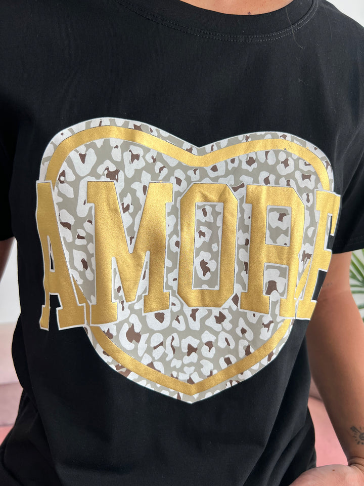 Camiseta Amore negro