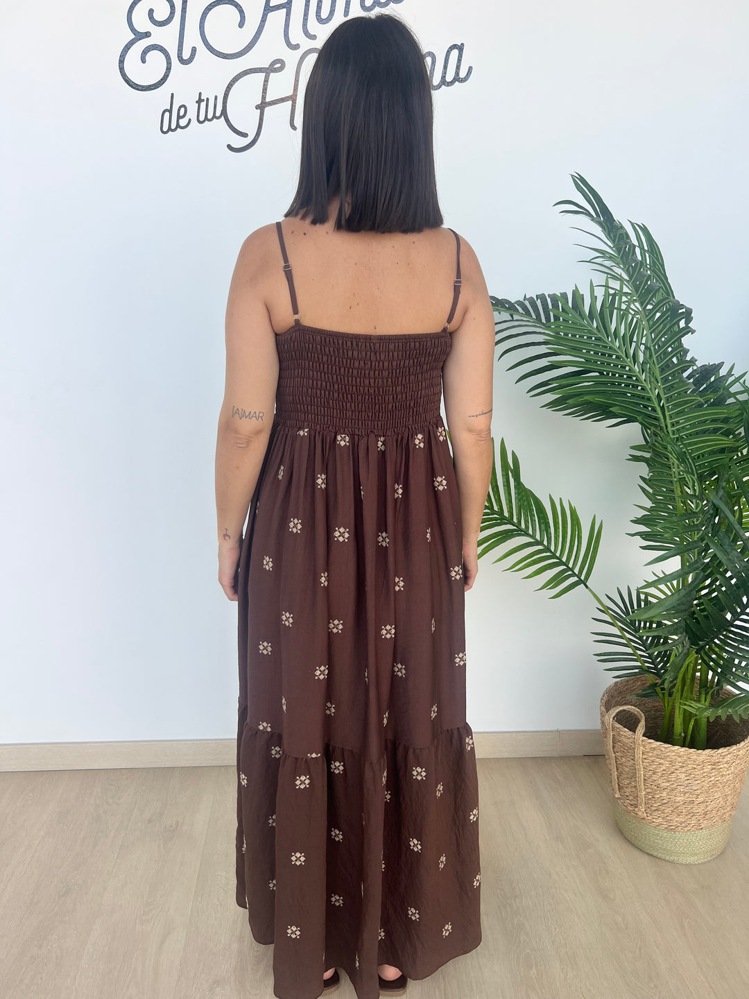 Vestido Mar marrón