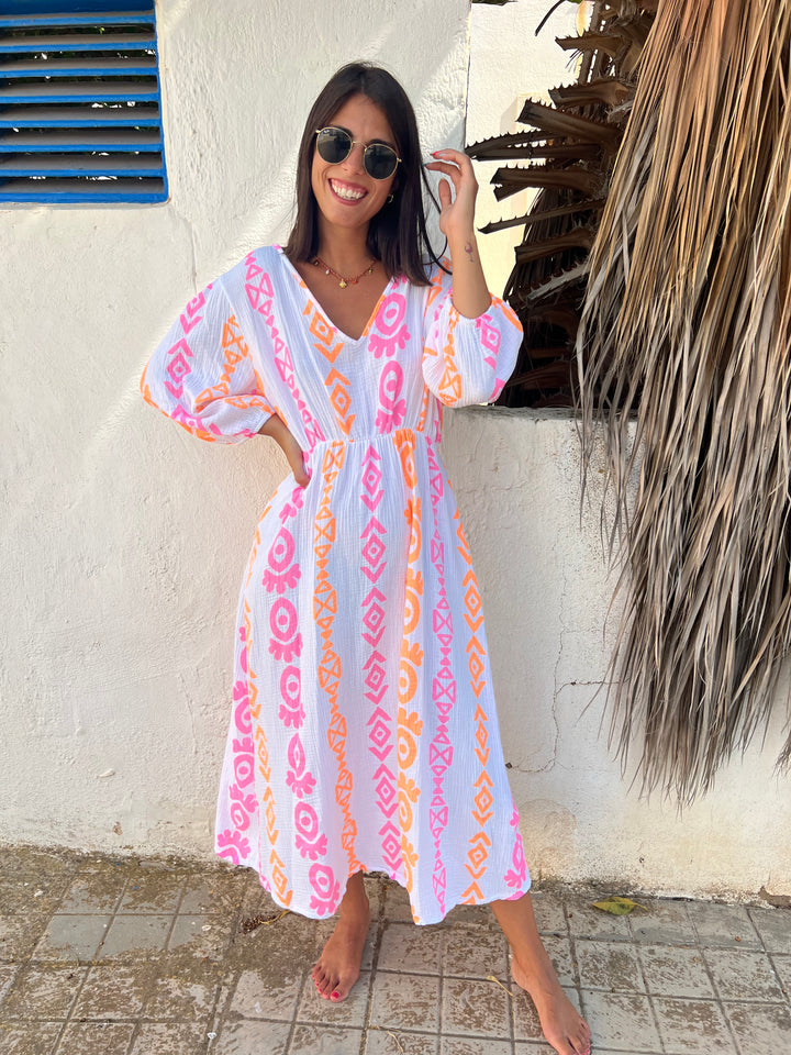 Vestido Kalea naranja