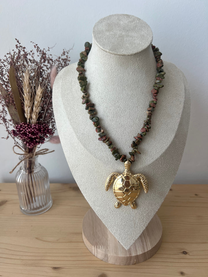 Collar Koa verde