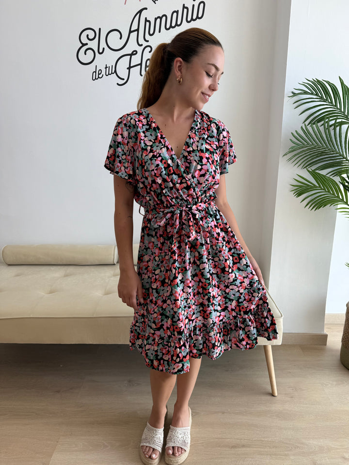 Vestido Nieves corto negro