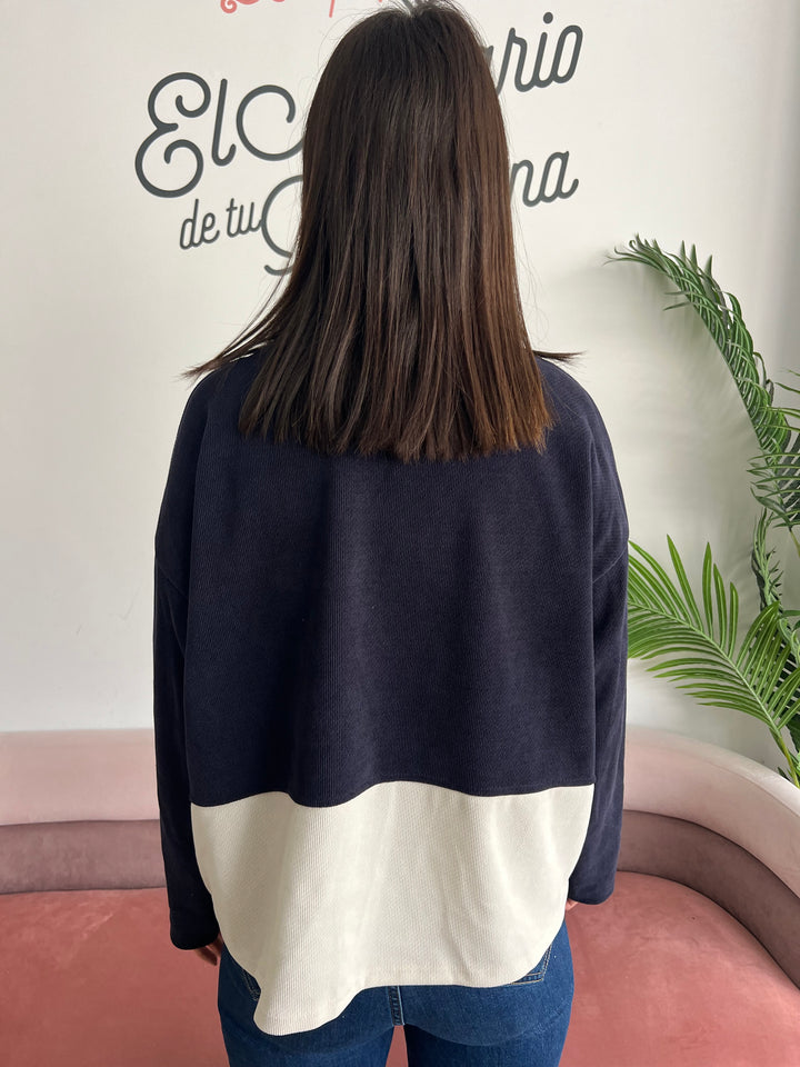 Sudadera Alejandra azul marino