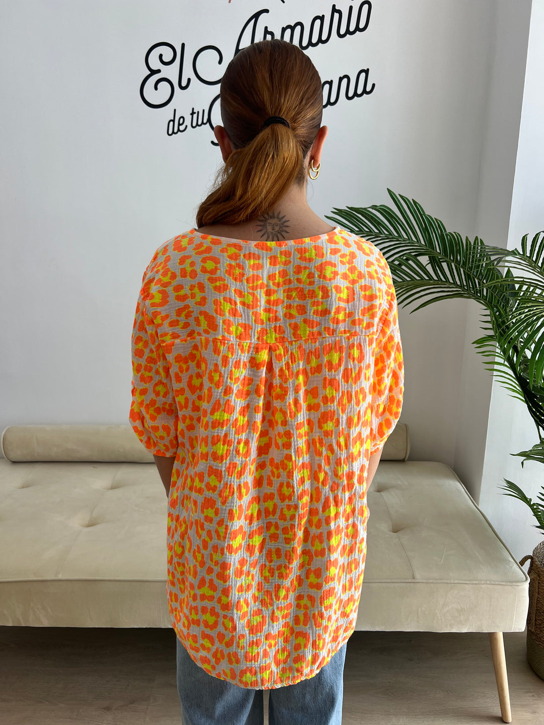 Blusa Elsa naranja