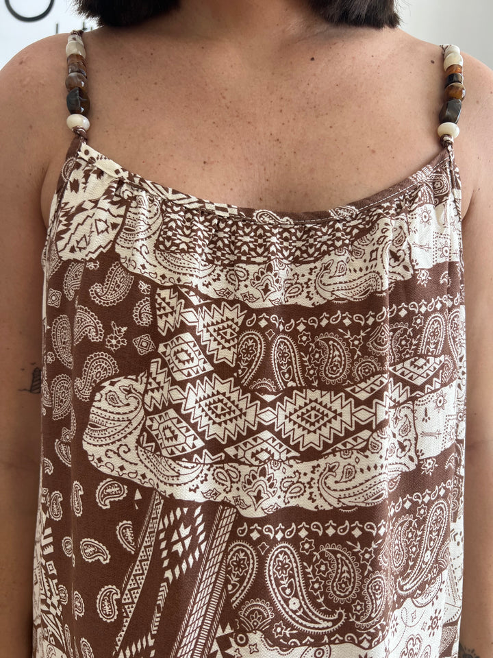 Vestido Bela marrón