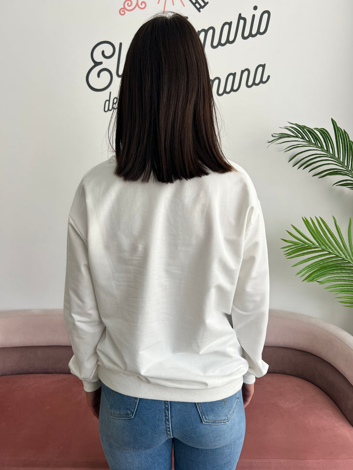 Sudadera Rolling blanco