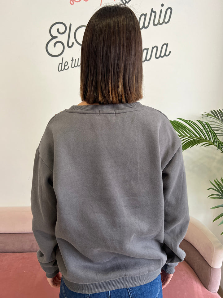 Sudadera París gris