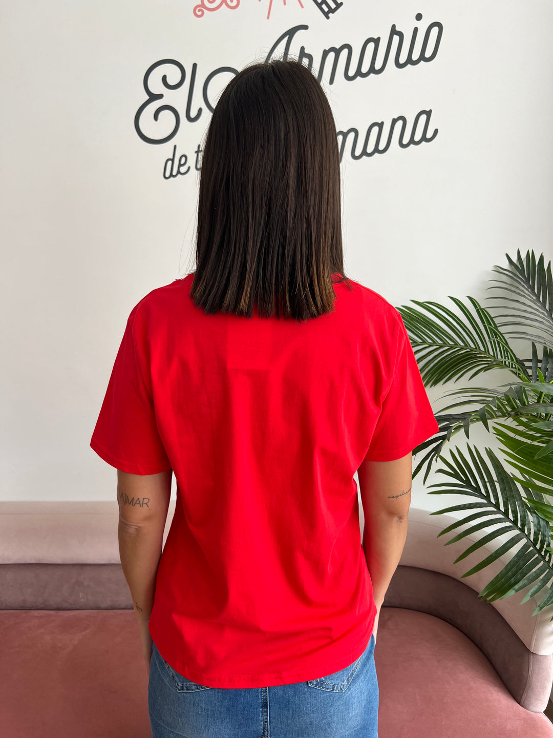 Camiseta Amour rojo