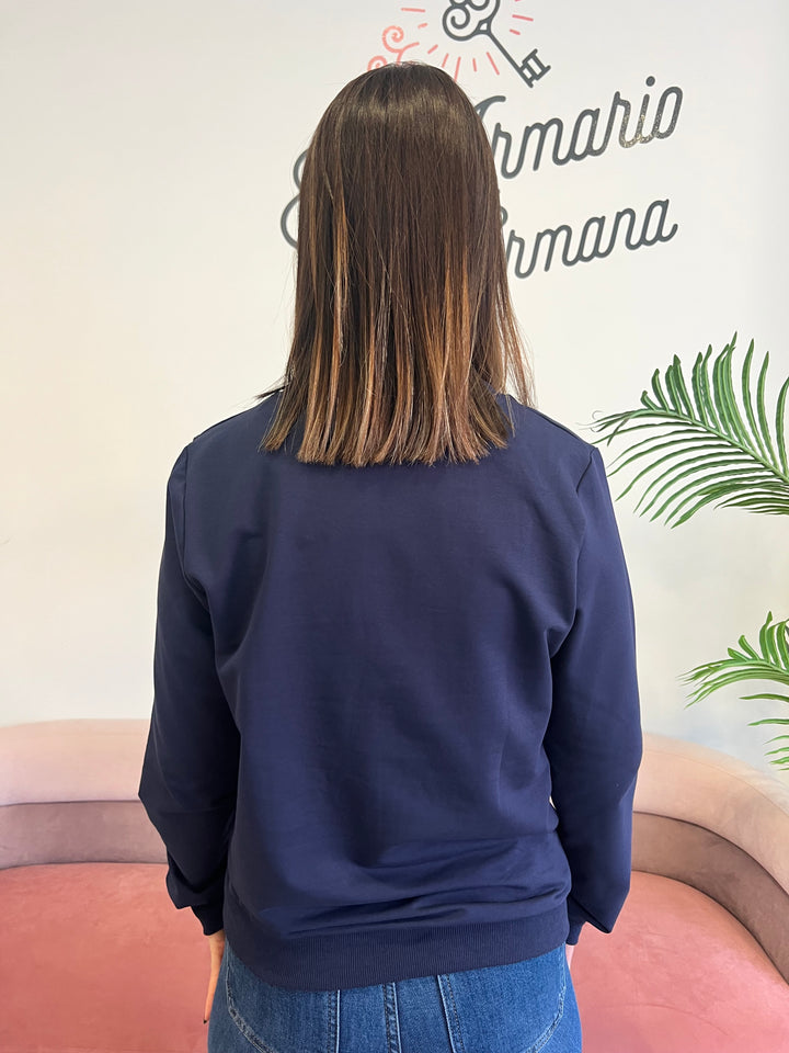 Sudadera Corazón azul marino