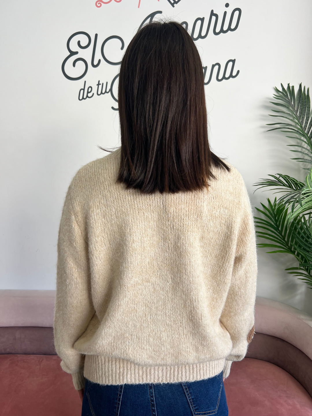 Chaqueta Lunas beige
