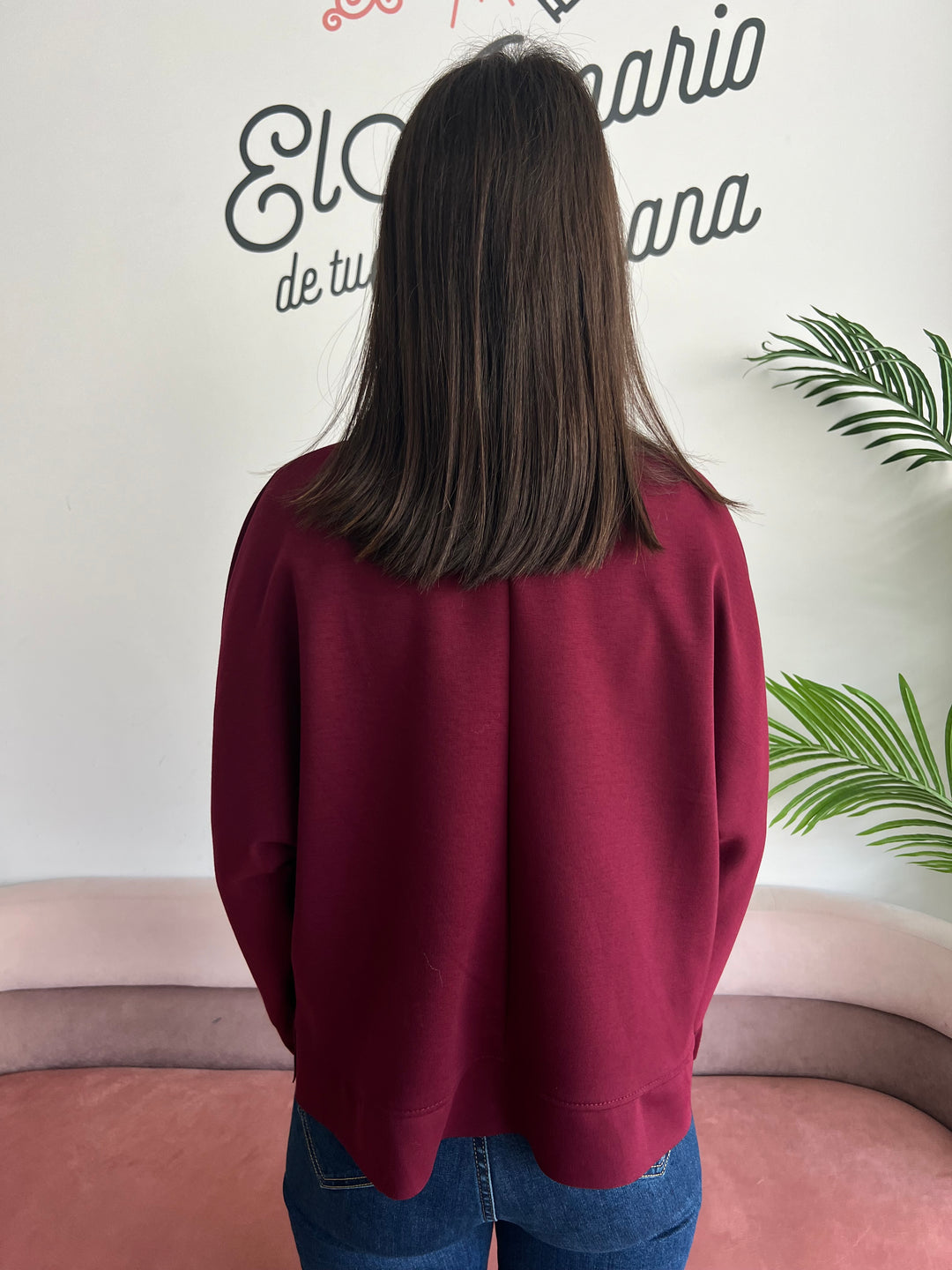 Sudadera Cari Burdeos