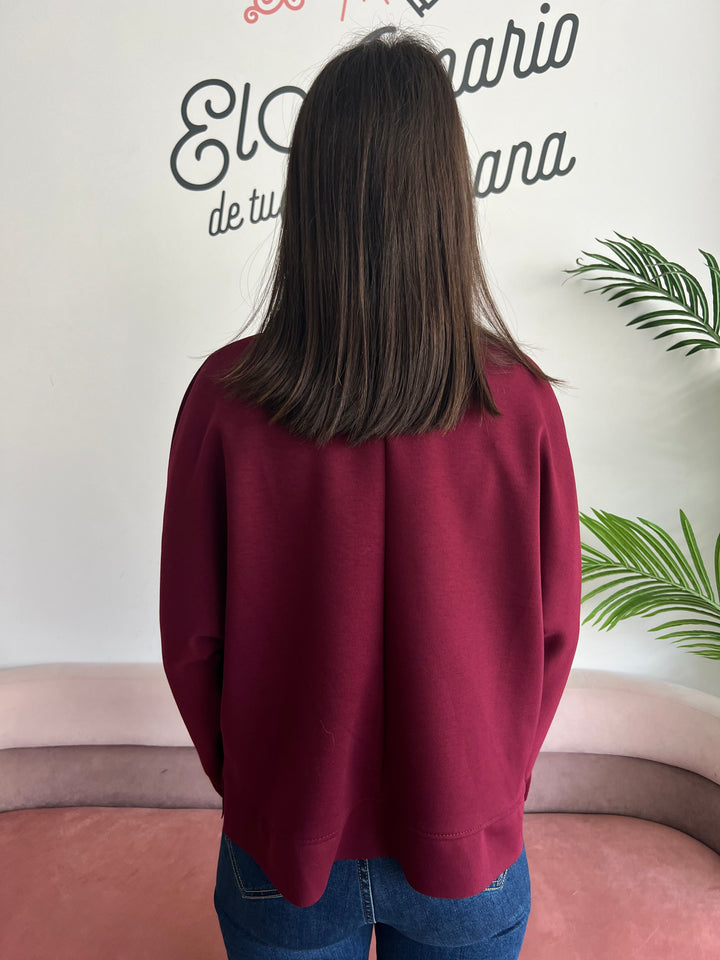 Sudadera Cari Burdeos
