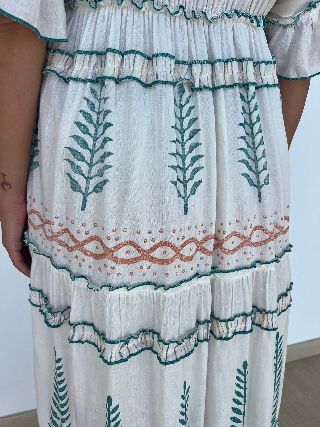 Vestido Mahira turquesa
