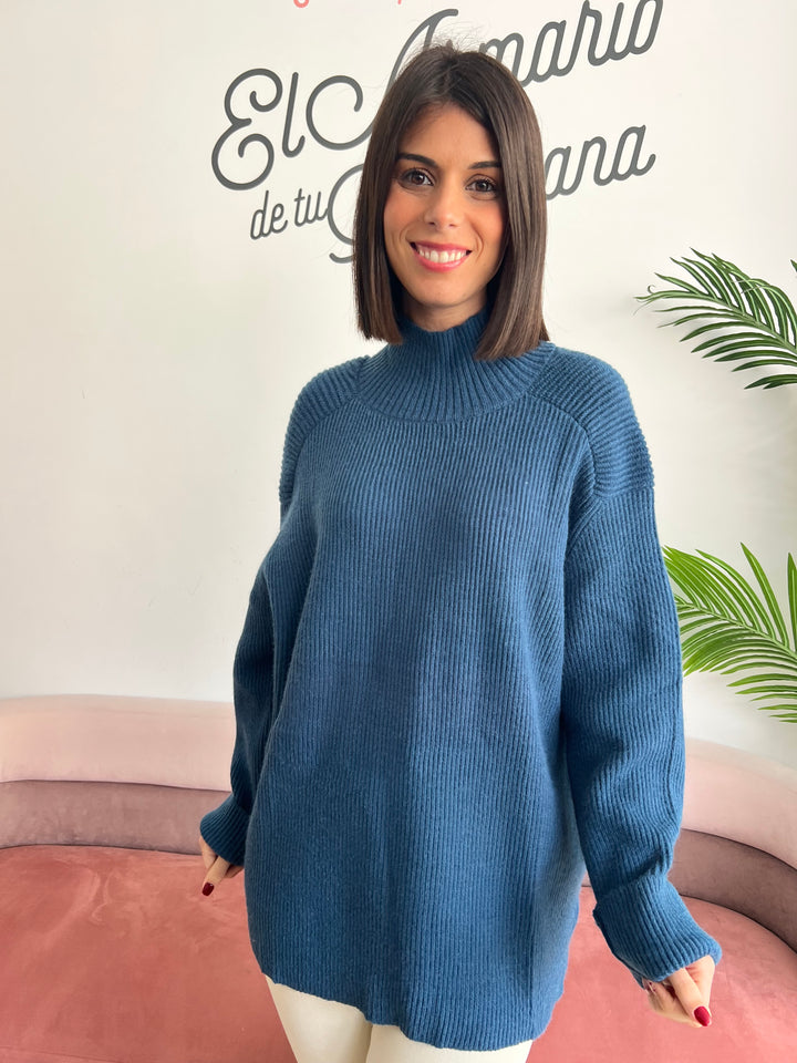 Jersey Palmira azul petróleo