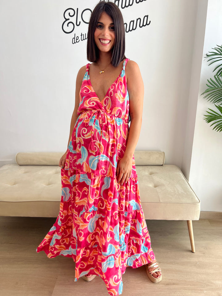 Vestido Costa fucsia