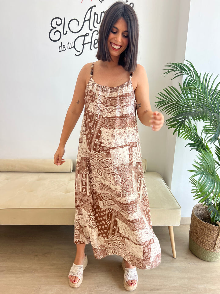 Vestido Bela marrón