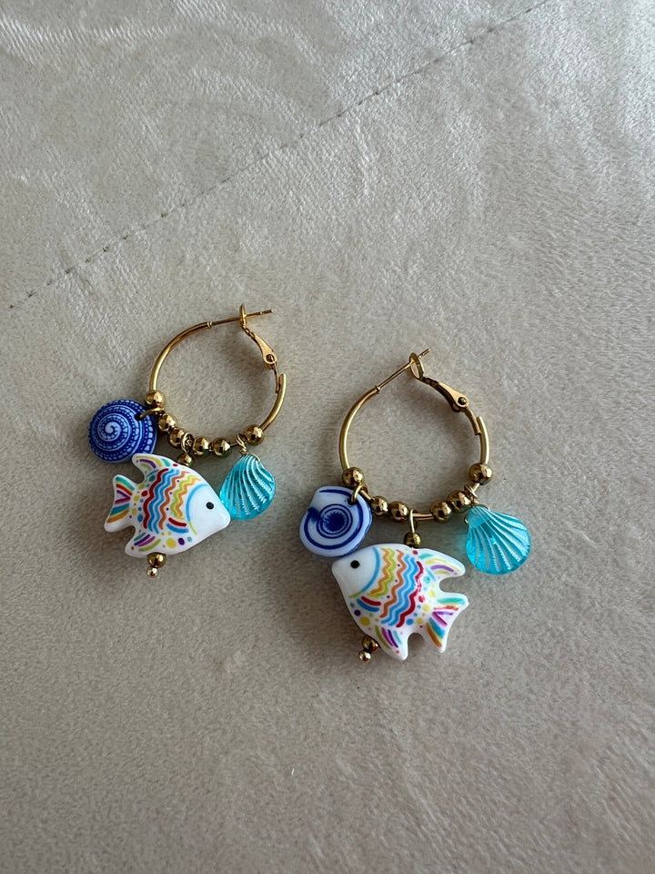Pendientes Marea (acero)