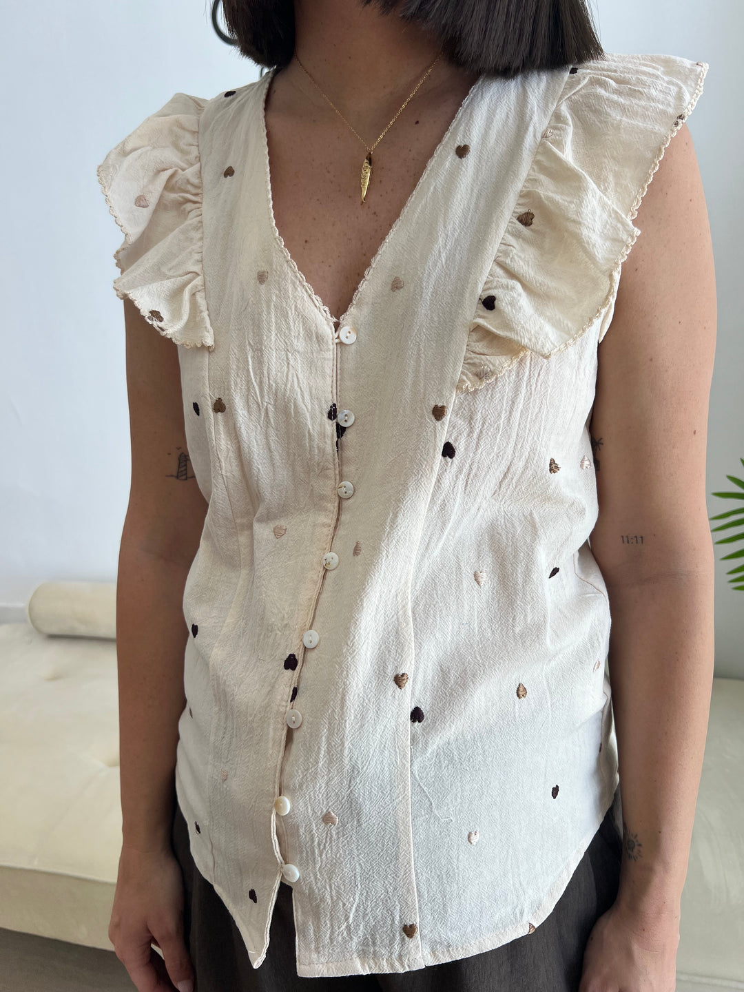 Camisa Cheli beige