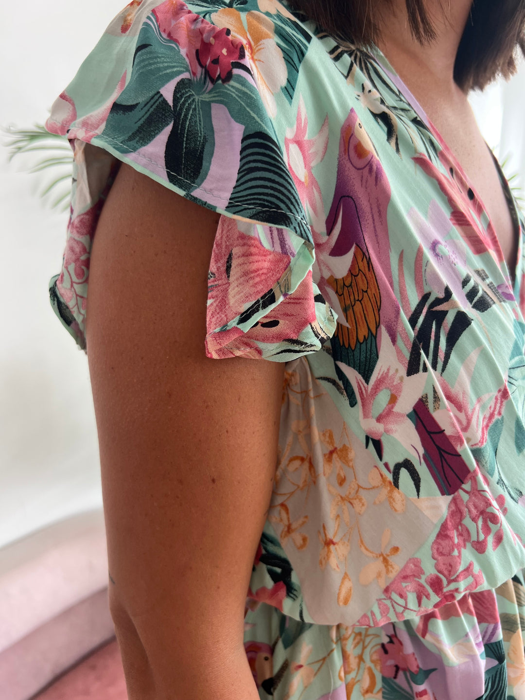 Vestido Ainhoa aguamarina
