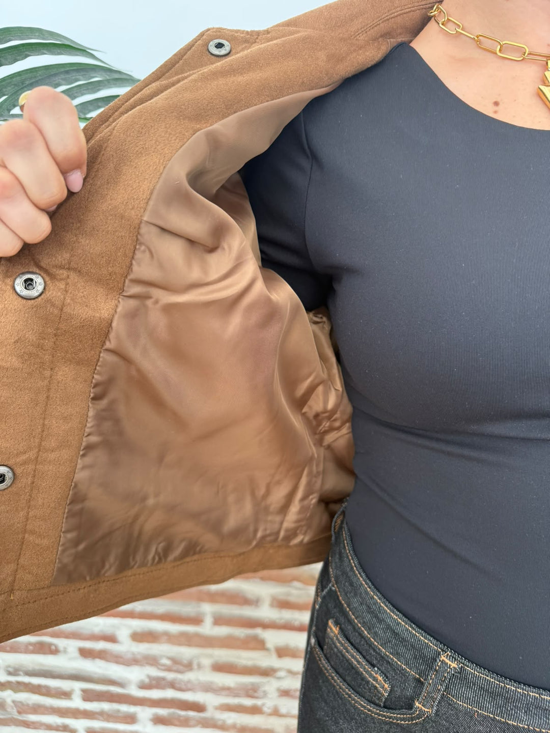 Chaqueta Marta marrón claro