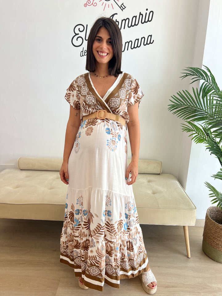 Vestido Dakota camel