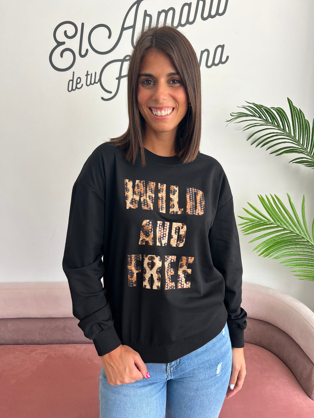 Sudadera Free negro