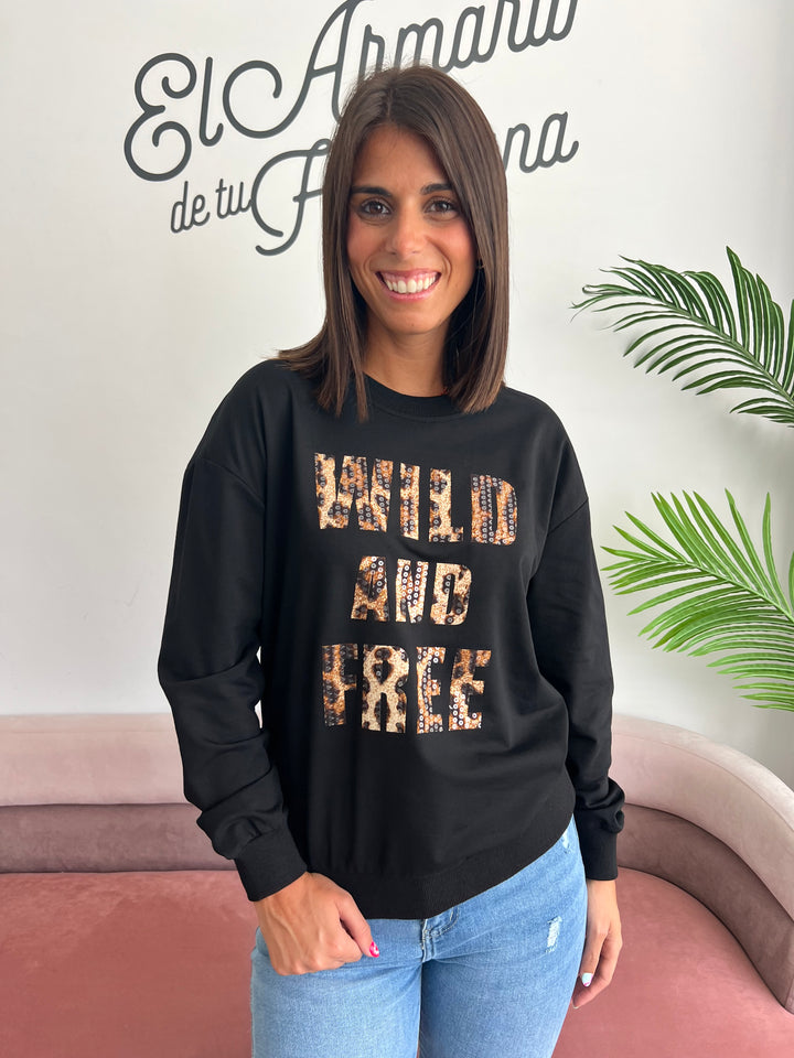 Sudadera Free negro