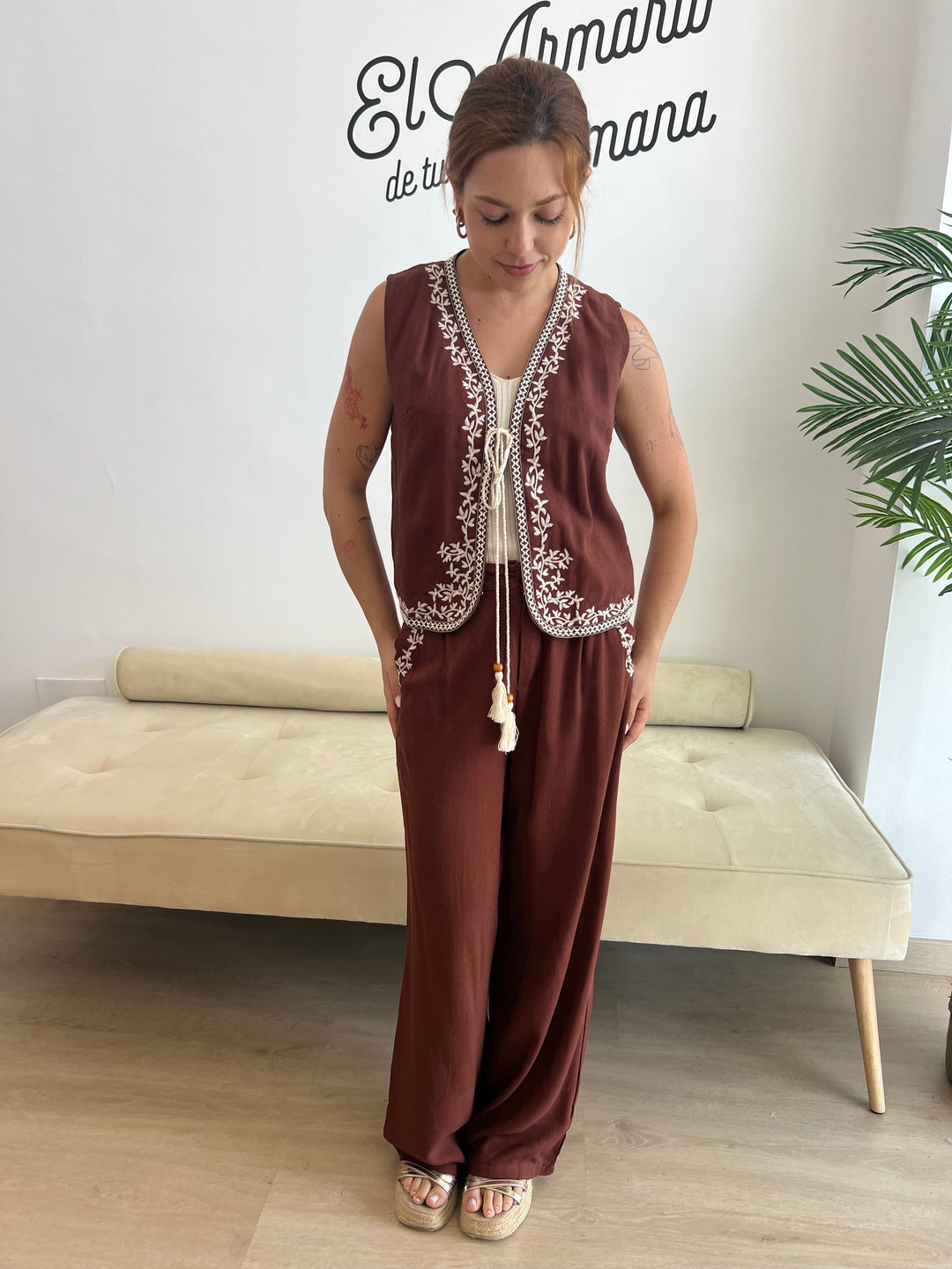 Conjunto Michell marrón