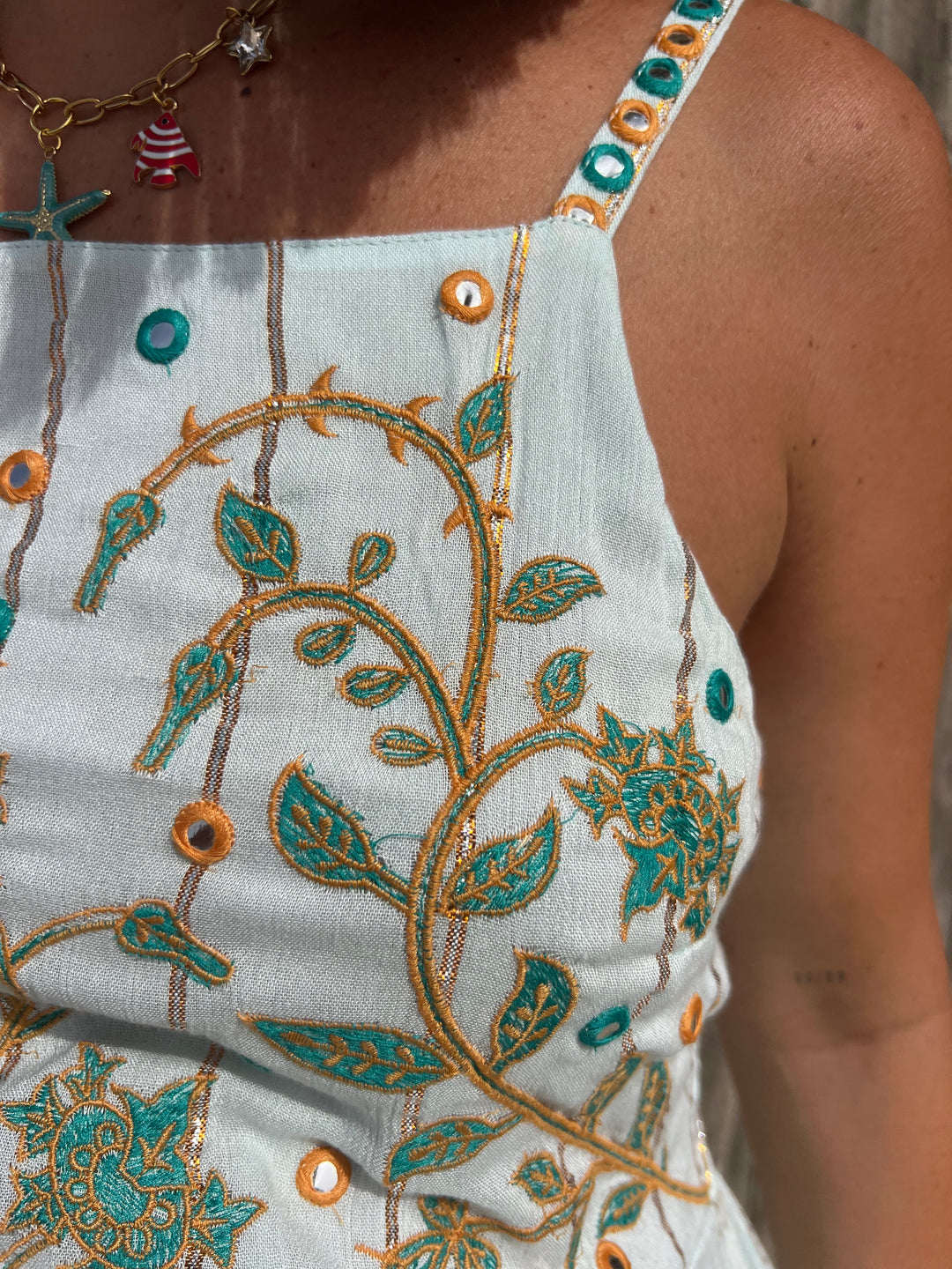 Vestido Holbox celeste
