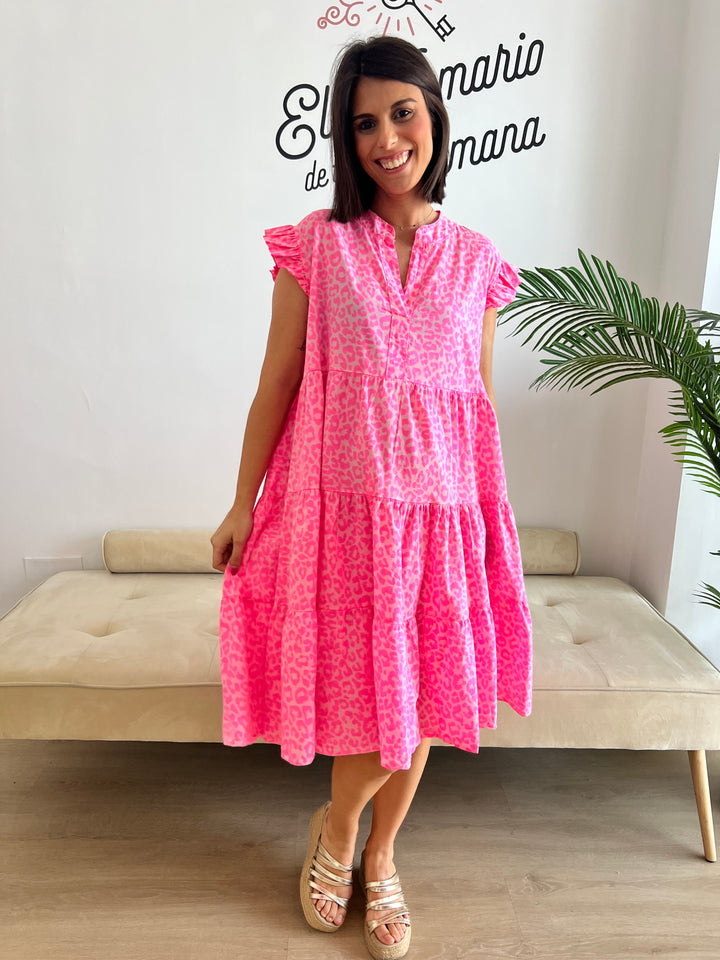 Vestido Rosalía rosa