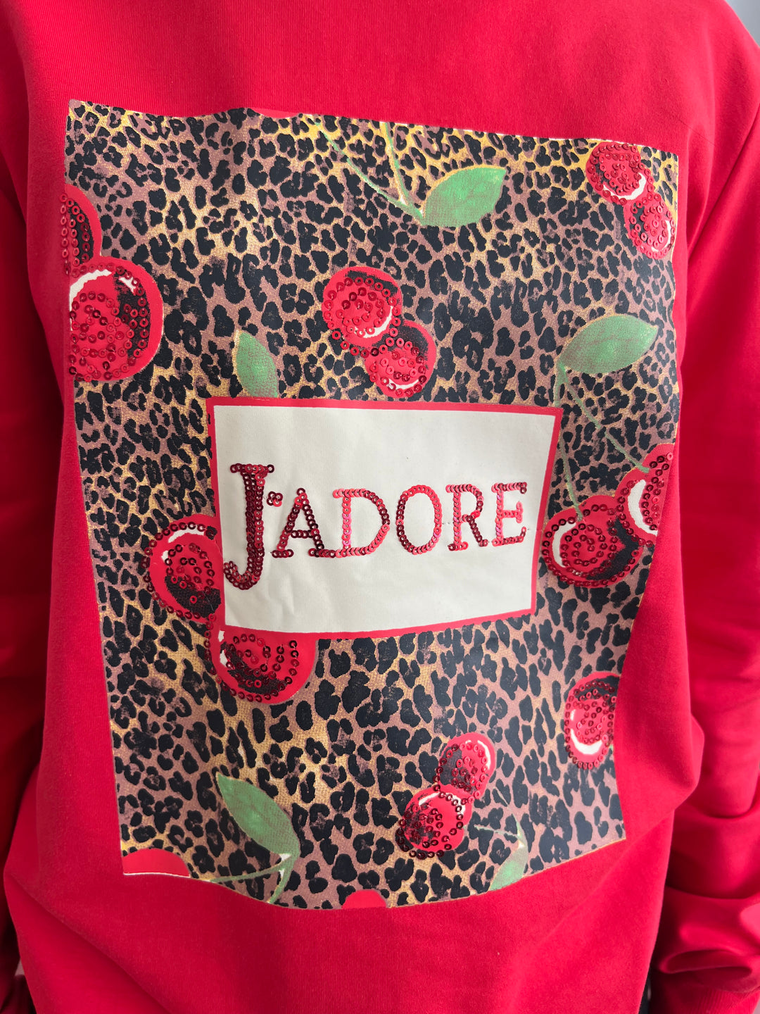 Sudadera J’adore rojo