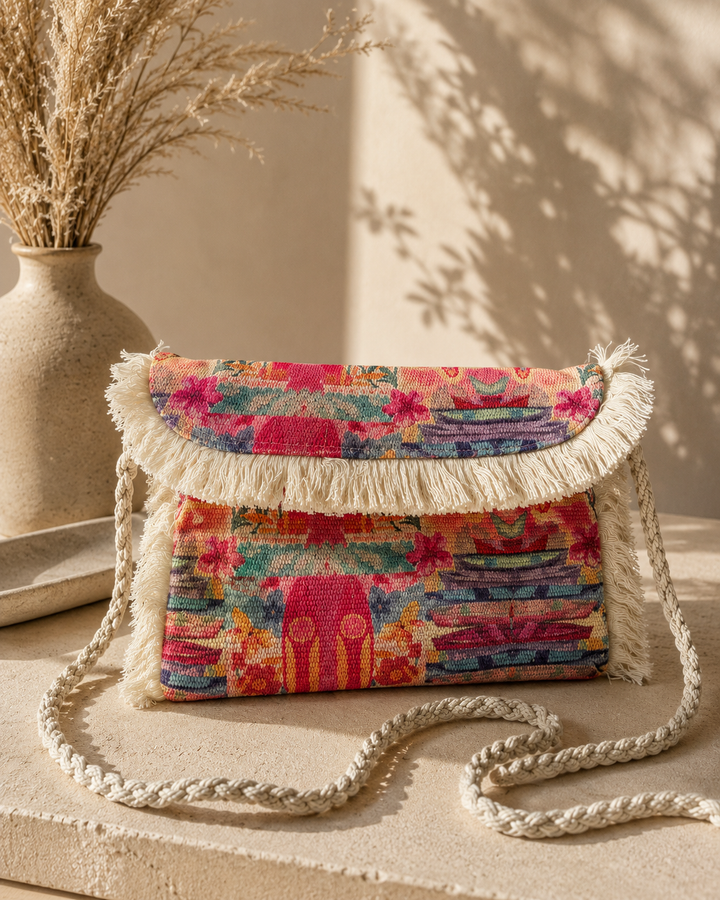 Bolso flecos barcas
