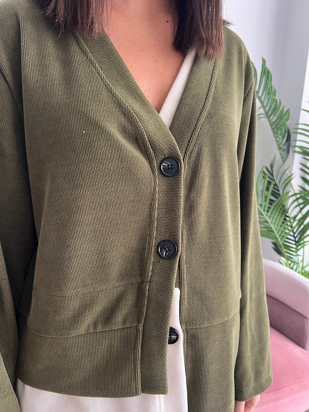 Chaqueta Noemí verde oscuro