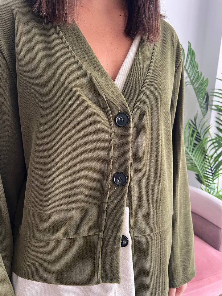 Chaqueta Noemí verde oscuro