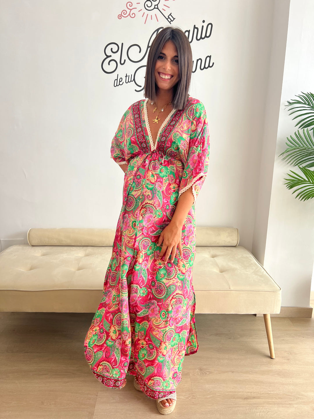 Vestido Tatiana Indio fucsia