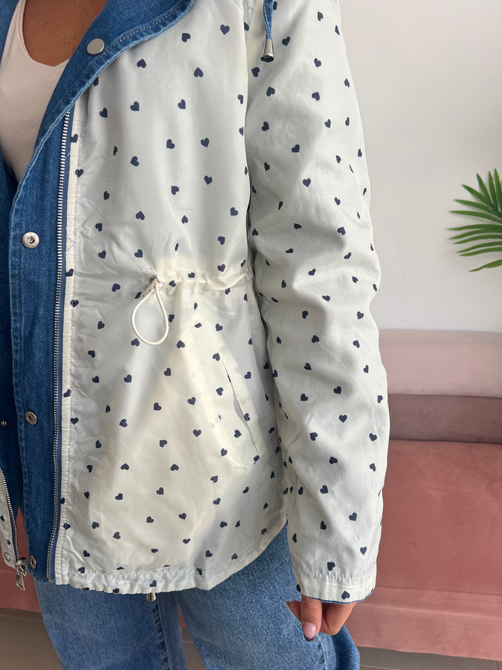 Chaqueta Reversible Corazones