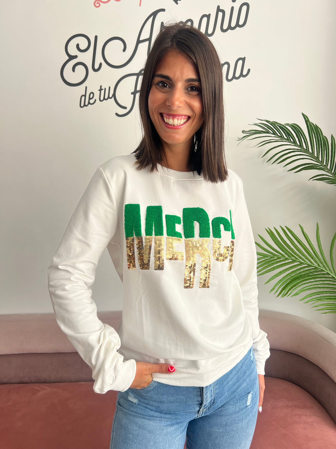 Sudadera Merci blanco