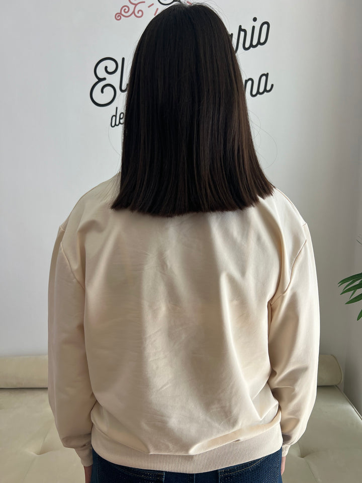 Sudadera Hip Hip beige