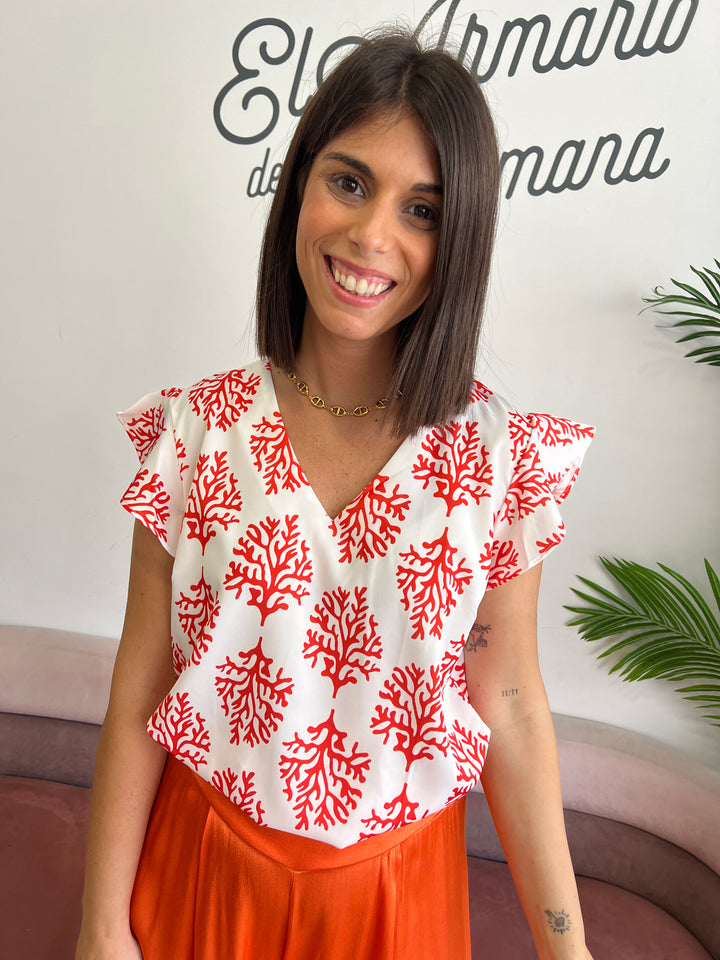 Blusa Mar naranja