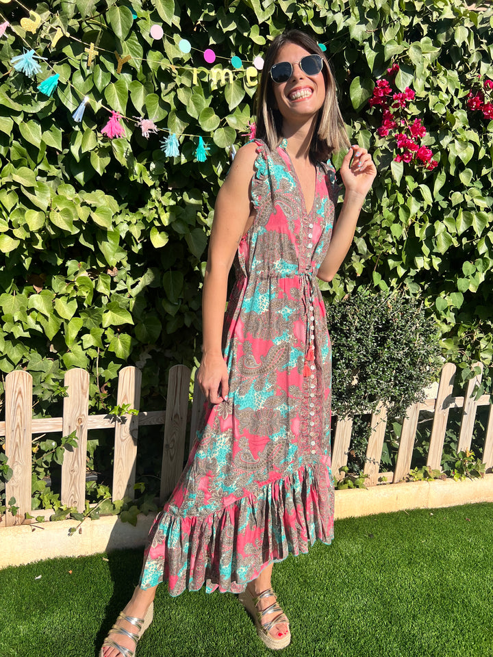 Vestido Mariola coral