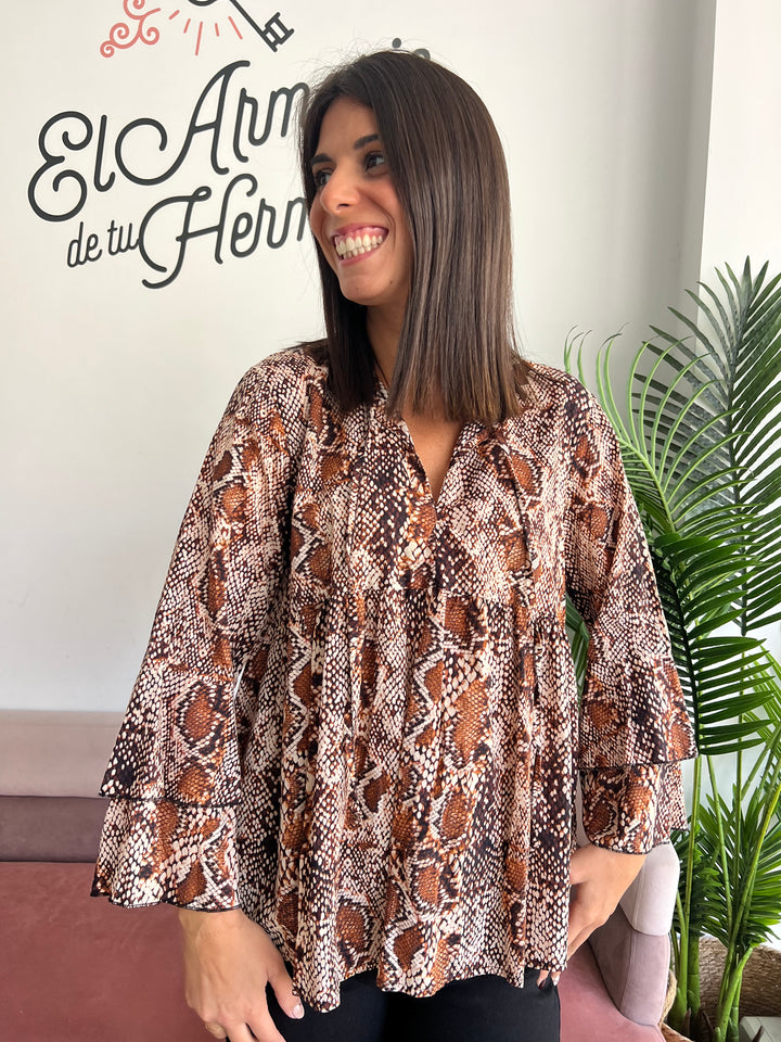 Blusa Diana marrón